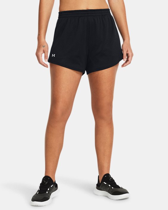 Women's UA Tech™ Mesh 3" Shorts in Black image number 0